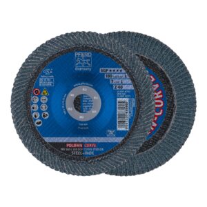 Disco Flap Polifan Curve PFR 180 X 22,23MM Z40 Zircônia (M) SGP Steelox - PFERD